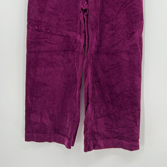 Maeve Colette Cropped Magenta Corduroys - Picture 3 of 7